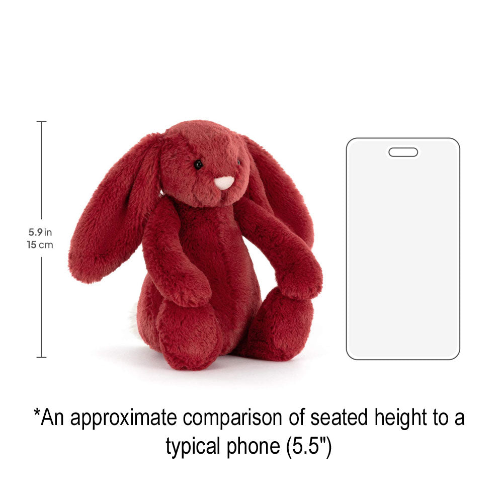 *Jellycat Bashful Redcurrant Bunny Small - 7"