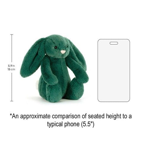 *Jellycat Bashful Teal Bunny Small - 7"
