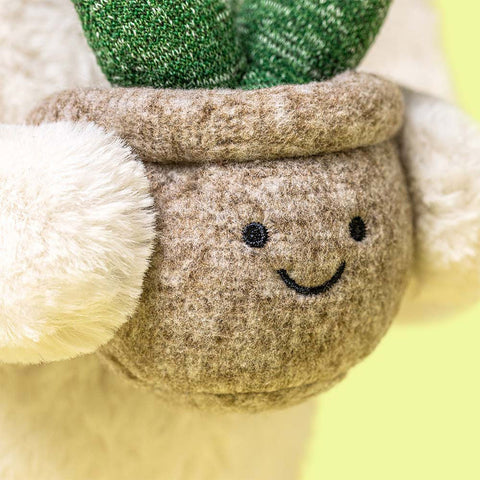 *Jellycat Cream Bunny with Plant - 12"