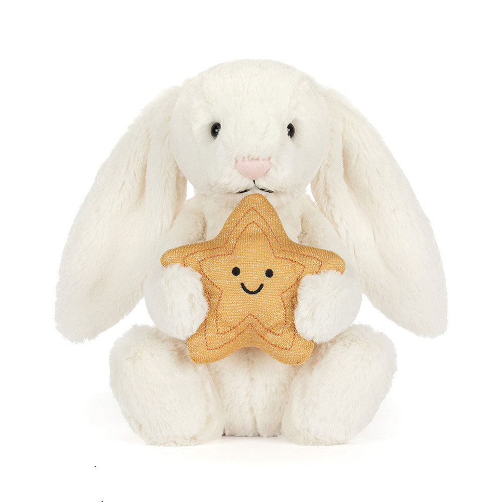 *Jellycat Cream Bunny with Star - 12"