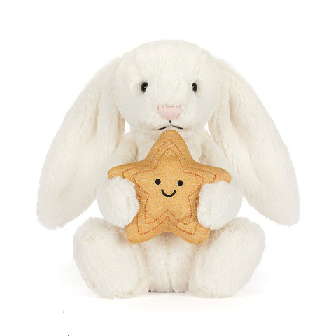 *Jellycat Cream Bunny with Star - 12"