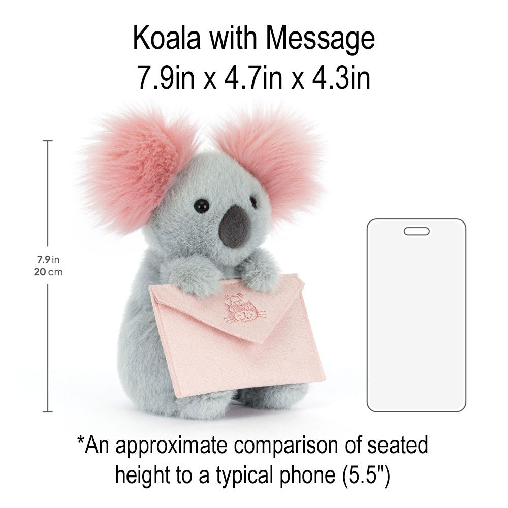 *Jellycat Koala with Message - 8"