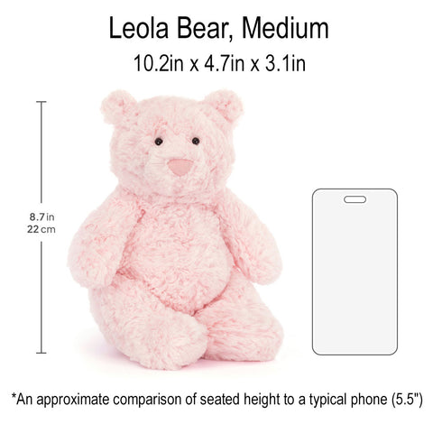 *Jellycat Leola Bear Medium - 10"