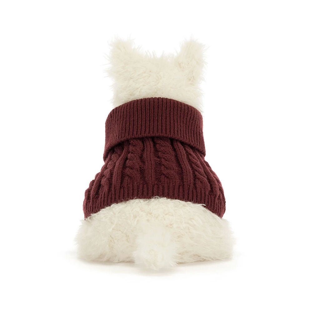 *Jellycat Munro Scotty Dog Winter Sweater - 10"