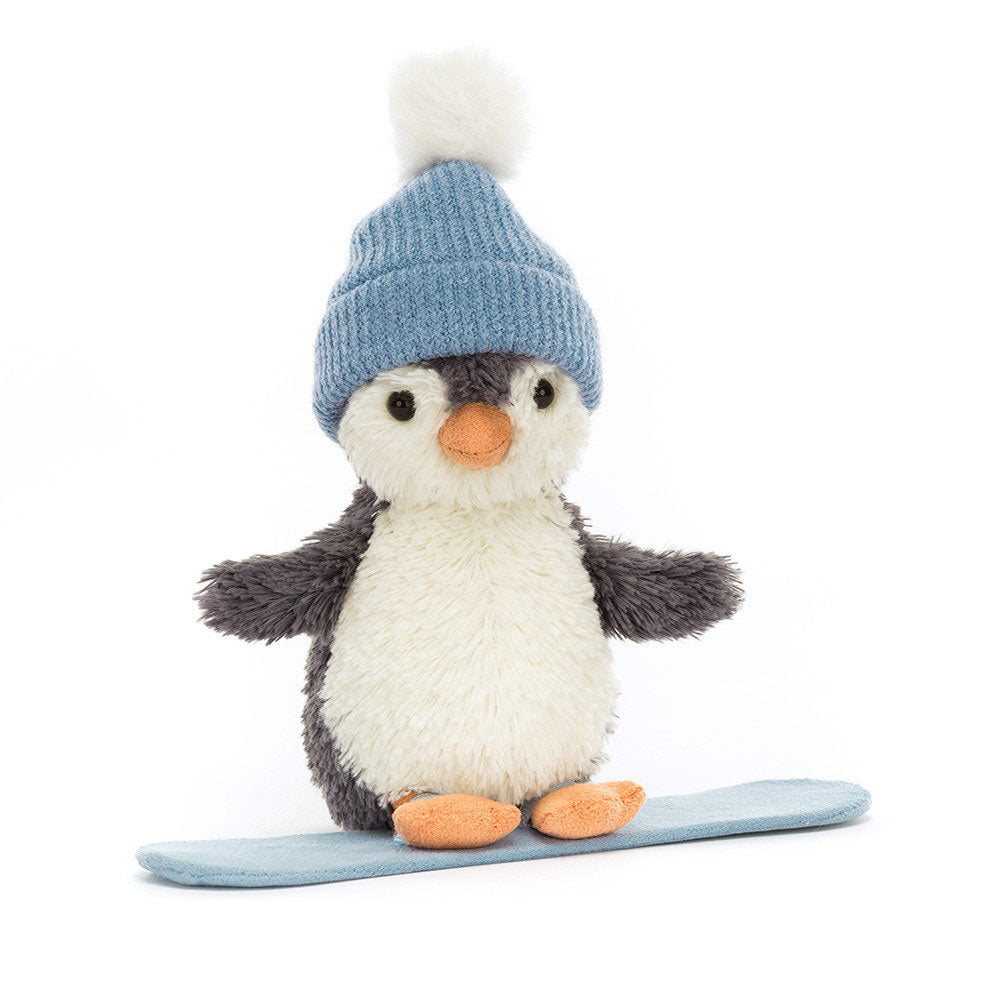 *Jellycat Peanut Penguin Snowboarding - 7"