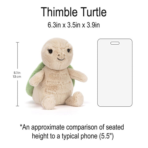 *Jellycat Thimble Turtle - 6"