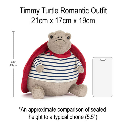 *Jellycat Timmy Turtle Romantic Outfit - 10"