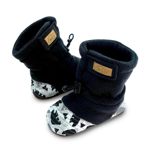 Jan & Jul Baby Stay-Put Cozy Booties - Bear