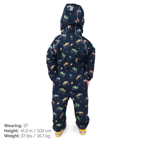 Jan & Jul Cozy-Dry Play Suit - Big Trucks