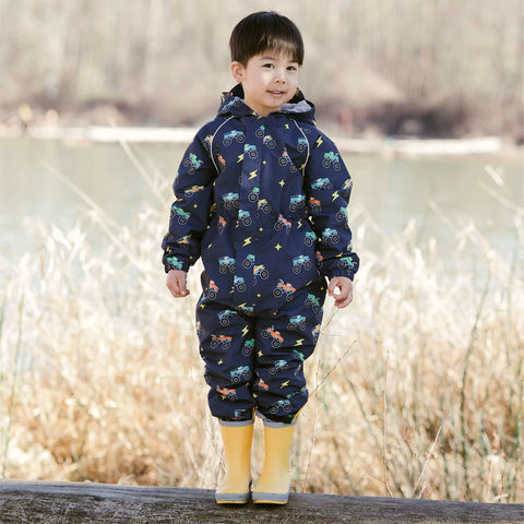 Jan & Jul Cozy-Dry Play Suit - Big Trucks