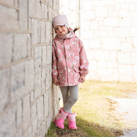 Jan & Jul Cozy-Dry Rain Jacket - White Tulip