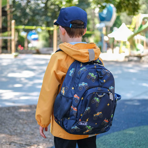 Jan & Jul Kids Backpack - Big Trucks