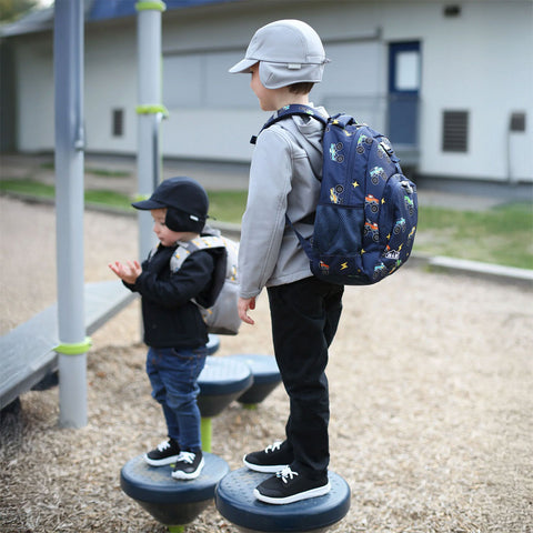 Jan & Jul Kids Backpack - Big Trucks