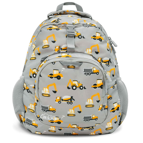 Jan & Jul Kids Backpack - Grey Construction