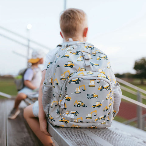 Jan & Jul Kids Backpack - Grey Construction