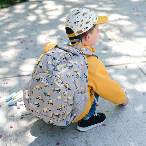 Jan & Jul Kids Backpack - Grey Construction