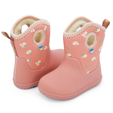 Jan + Jul Kids Toasty Dry Lite Winter Boots - Apricot Flower