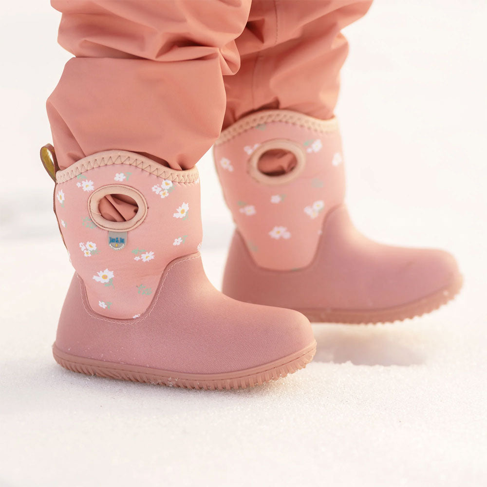 Jan + Jul Kids Toasty Dry Lite Winter Boots - Apricot Flower