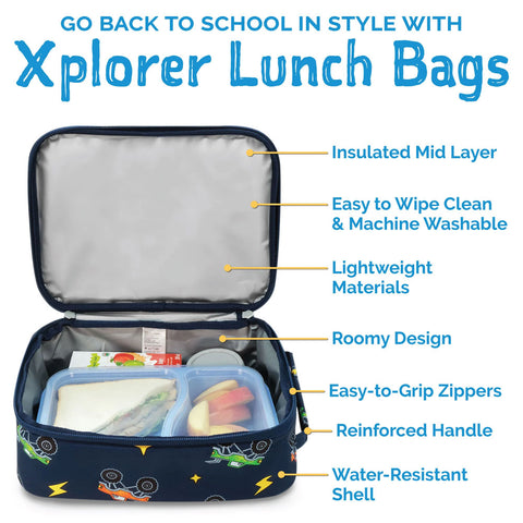 *Jan & Jul Xplorer Lunch Bags - Big Trucks