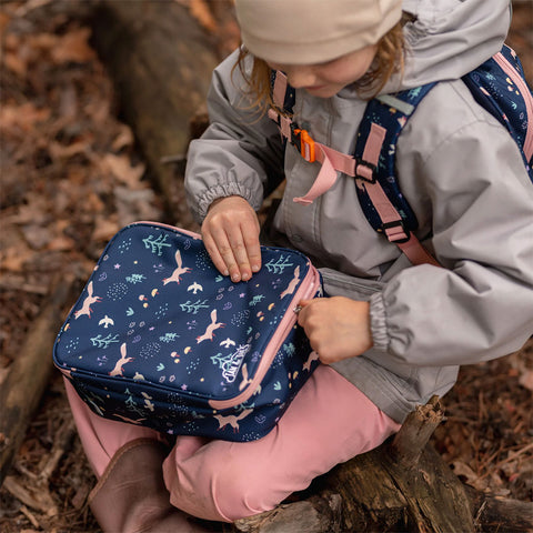 *Jan & Jul Xplorer Lunch Bags - Navy Forest