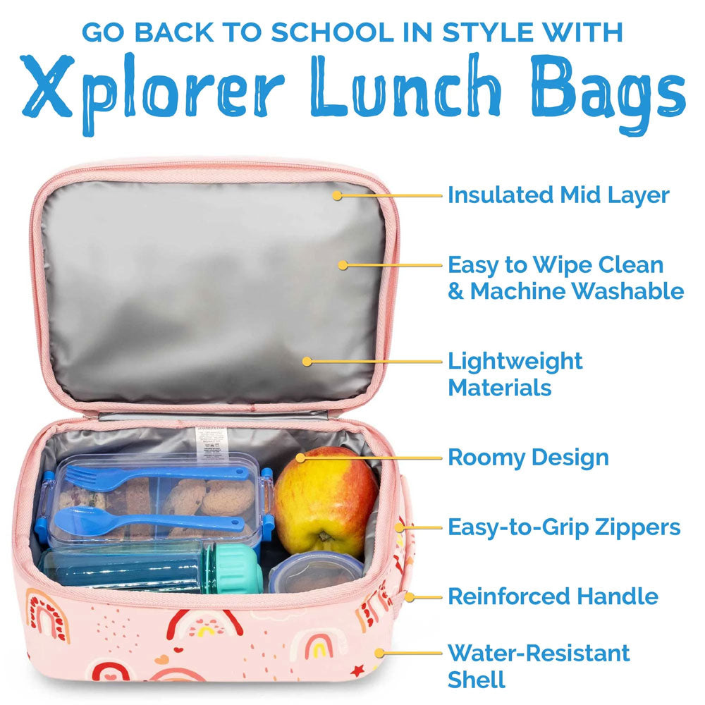 *Jan & Jul Xplorer Lunch Bags - Pink Rainbows