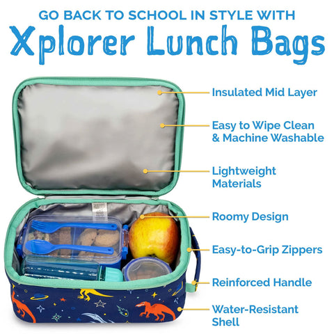 *Jan & Jul Xplorer Lunch Bags - Space Dinos