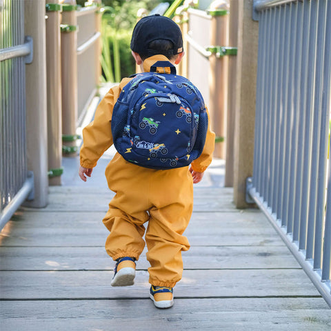 *Jan & Jul Little Xplorers Mini Backpack - Big Trucks