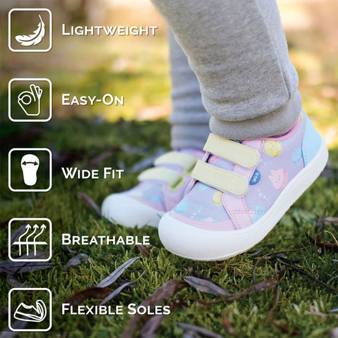 Jan & Jul Toddler Mini Canvas Sneakers - Apricot Flower