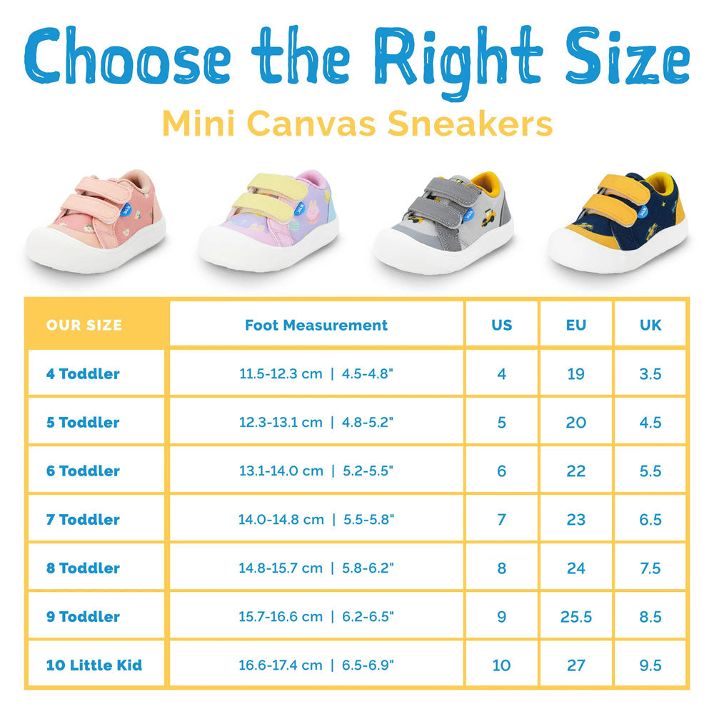 Jan & Jul Toddler Mini Canvas Sneakers - Apricot Flower