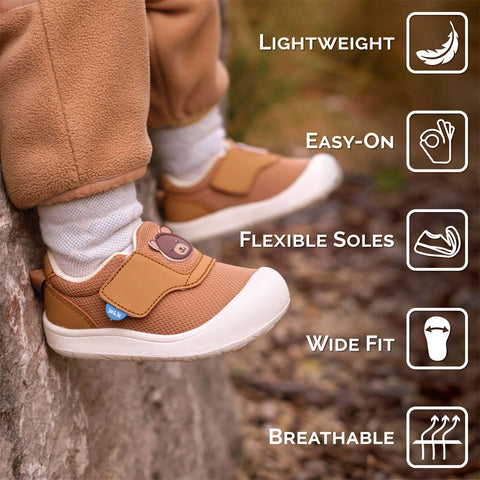 Jan & Jul Mini-Flyer Toddler Sneakers - Black Tie