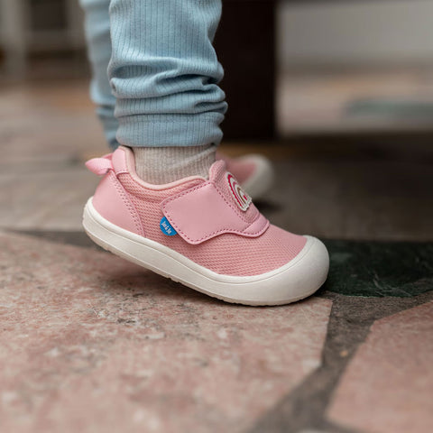 Jan & Jul Mini-Flyer Toddler Sneakers - Pink Rainbow