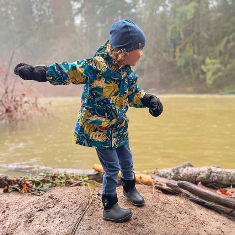Jan & Jul Kids Rain Mittens - Black