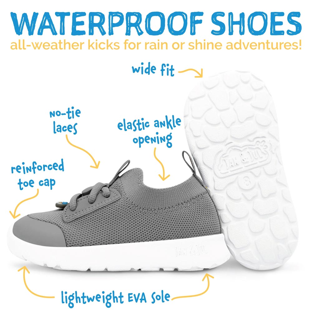 Jan & Jul RainRunners Waterproof Sneakers - Grey