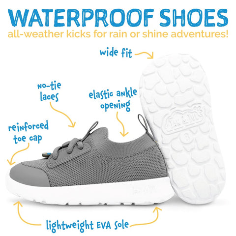 Jan & Jul RainRunners Waterproof Sneakers - Grey