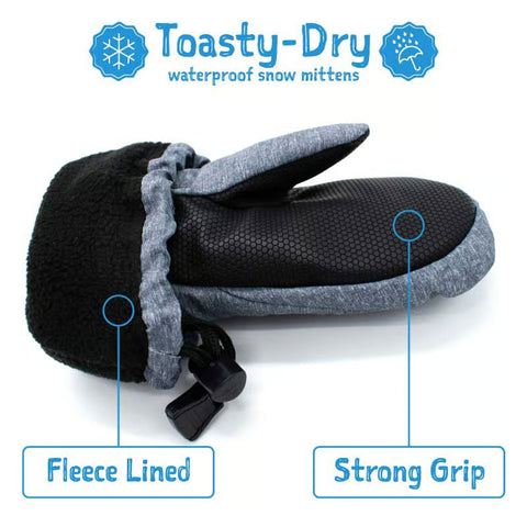 Jan & Jul Toasty-Dry Waterproof Snow Mittens - Nebula Blue