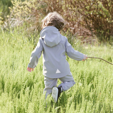 Jan & Jul Cozy-Dry Softshell Jacket - Grey (Size 3t)