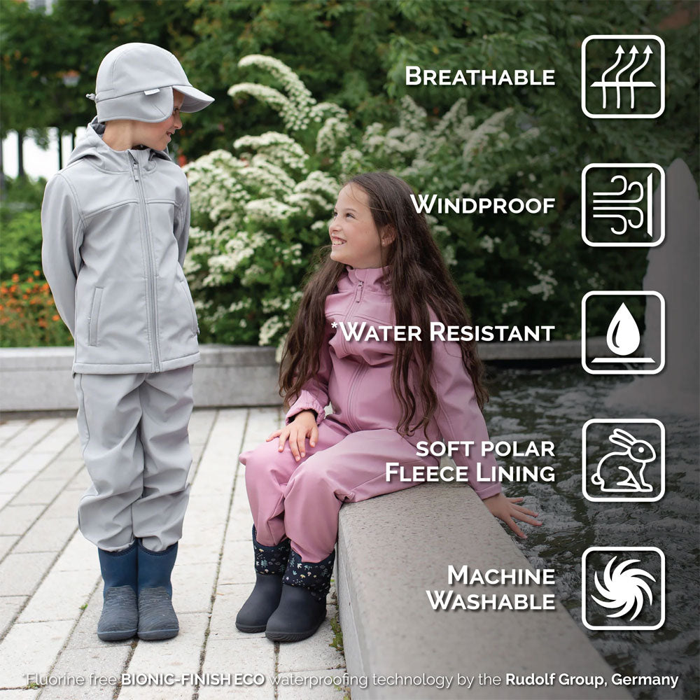 Jan & Jul Cozy-Dry Softshell Pants - Grey