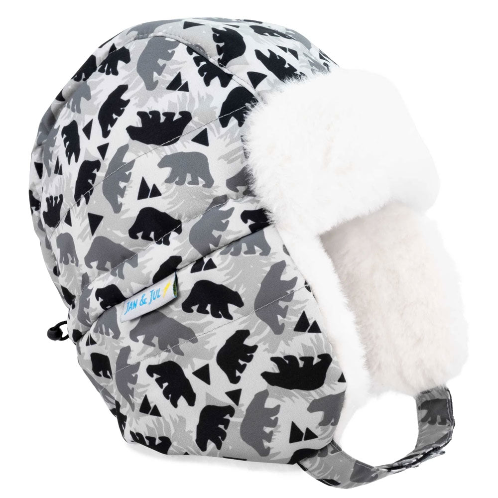 Jan + Jul Toasty-Dry Trapper Hat - Bear