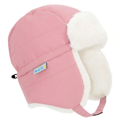 Jan + Jul Toasty-Dry Trapper Hat - Dusty Pink