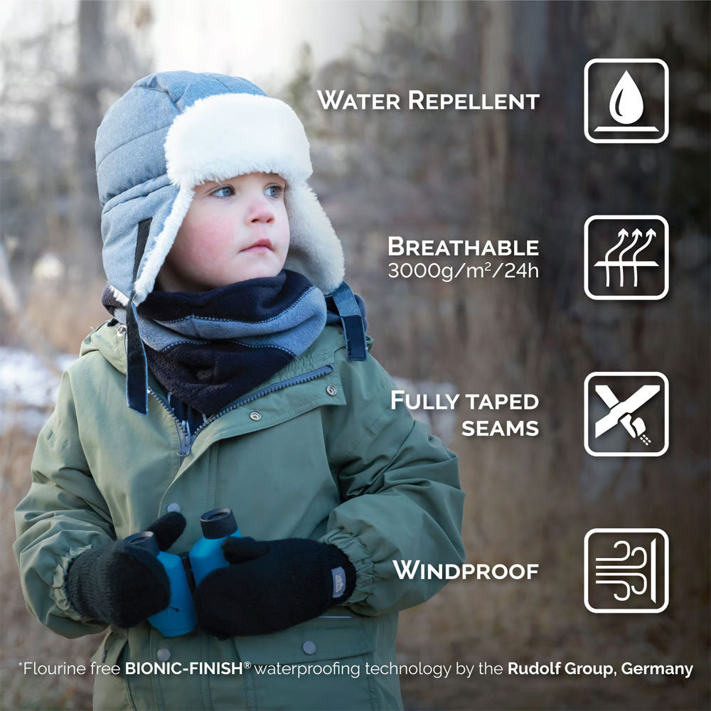 Jan + Jul Toasty-Dry Trapper Hat - Nebula Blue