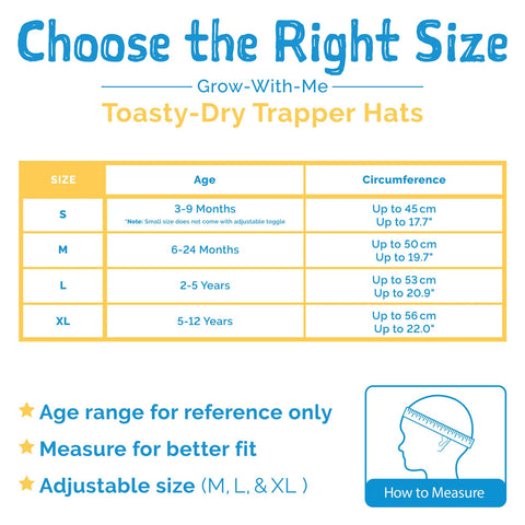 Jan + Jul Toasty-Dry Trapper Hat - Nebula Blue
