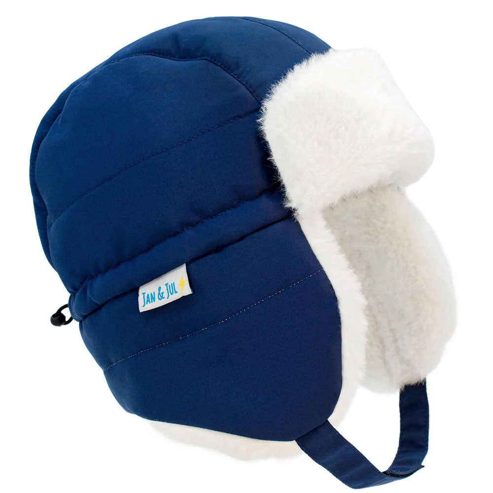 Jan + Jul Toasty-Dry Trapper Hat - Nebula Blue
