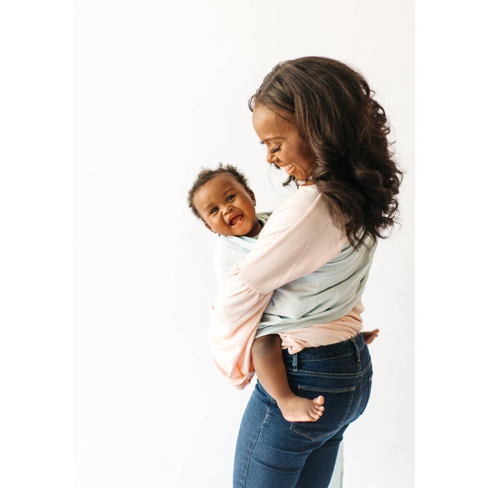 Kyte Baby Ring Sling Lagoon Baby Canada Linen Baby Sling Babywearing Canada Baby Wearing Maple Ridge