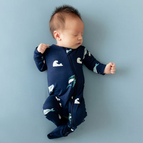 Kyte Baby Zippered Footie - Humpback