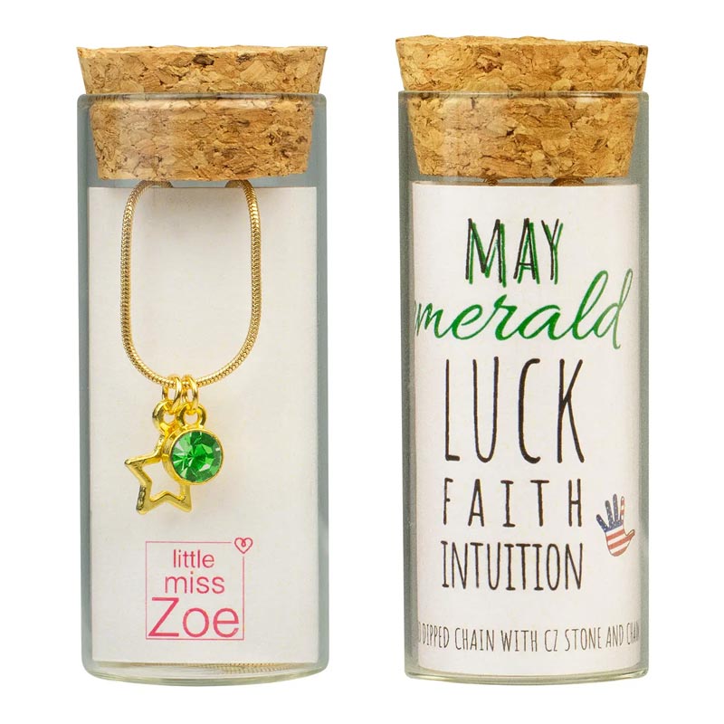 *Little Miss Zoe Kids Birthstone Necklace