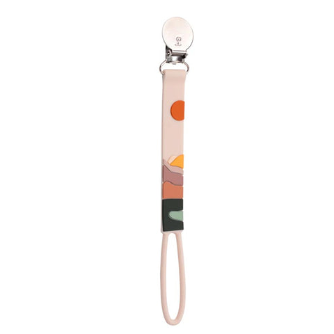 Canyon Sunset Loulou Lollipop Beadless Pacifier Clip at Lagoon Baby + Toy Shoppe