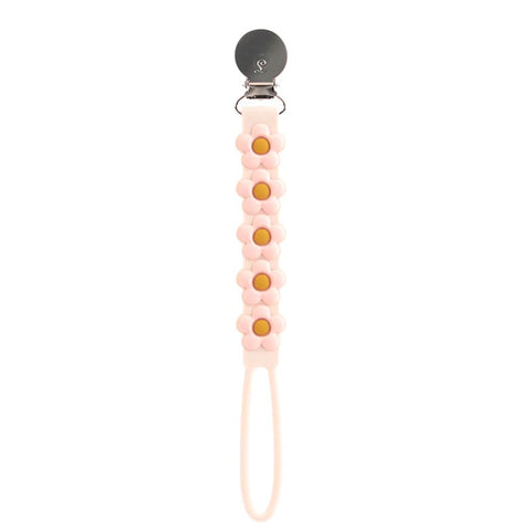 Daisy Cream Loulou Lollipop Beadless Pacifier Clip at Lagoon Baby + Toy Shoppe
