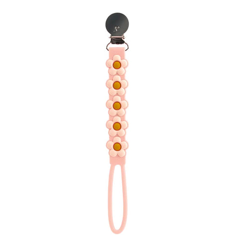 Daisy Pink Loulou Lollipop Beadless Pacifier Clip at Lagoon Baby + Toy Shoppe