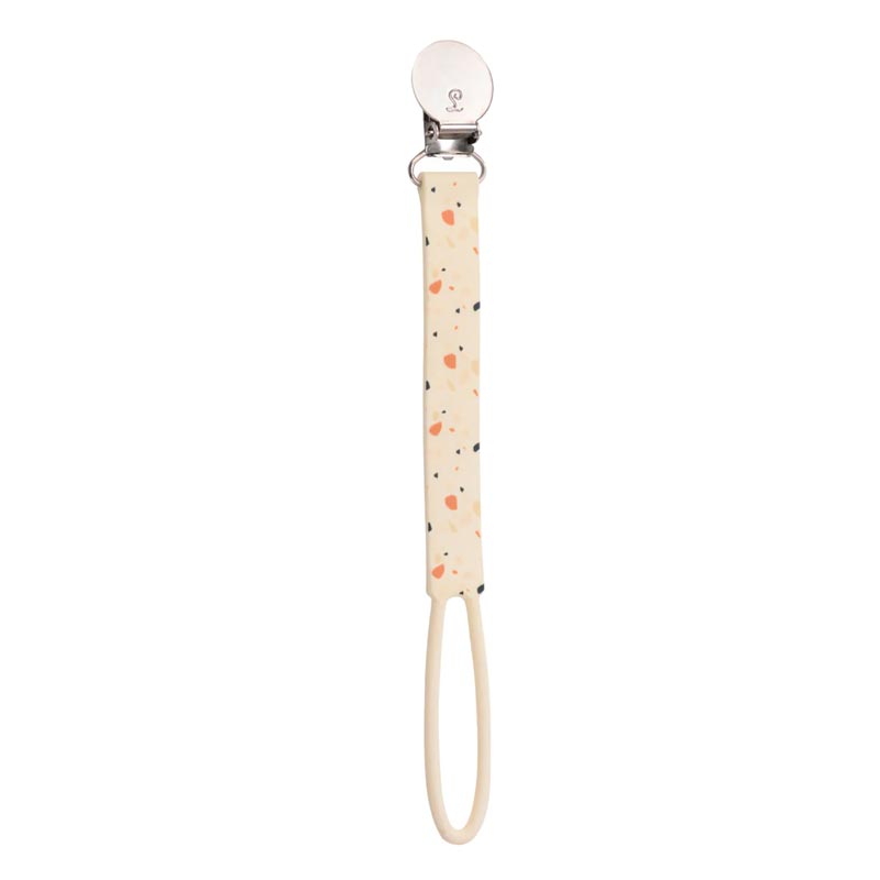 Printed Terrazzo Loulou Lollipop Beadless Pacifier Clip at Lagoon Baby + Toy Shoppe