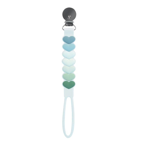 Sweetheart Blue Loulou Lollipop Beadless Pacifier Clip at Lagoon Baby + Toy Shoppe